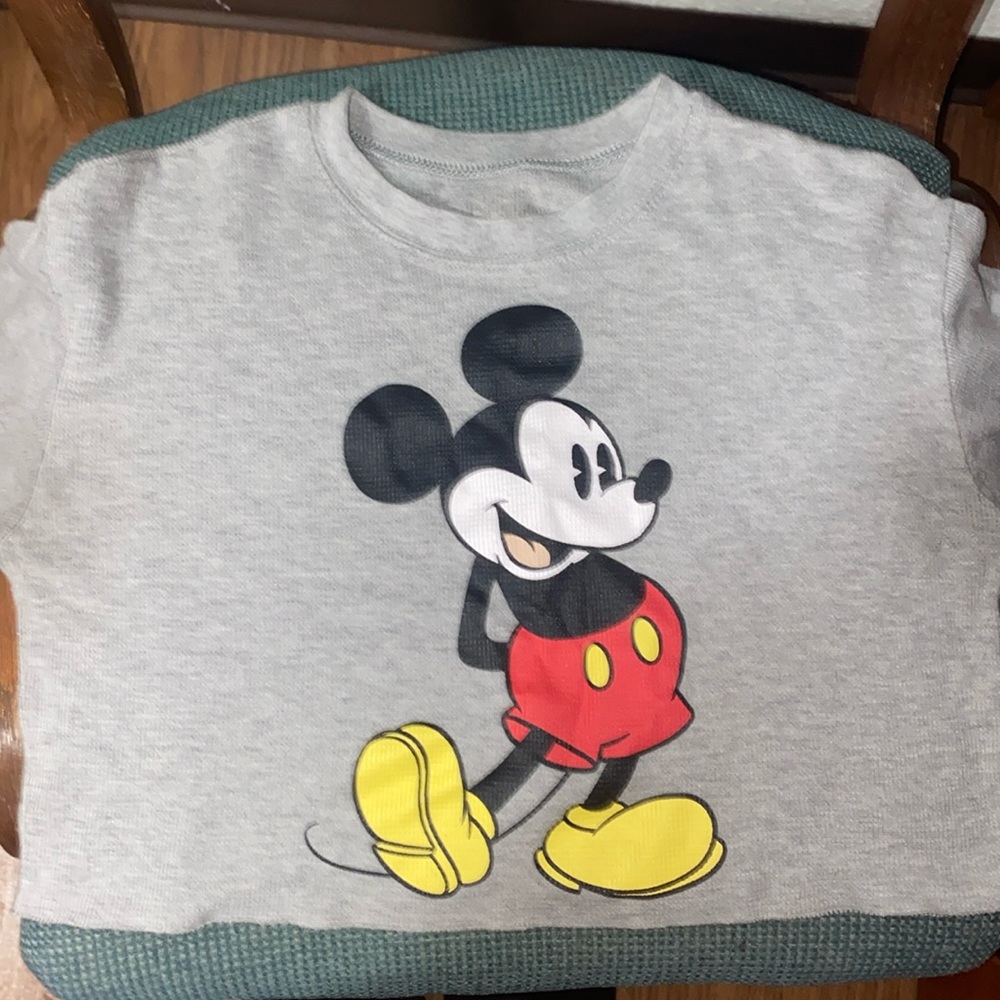 Mickey Mouse long Sleeve Crop Top